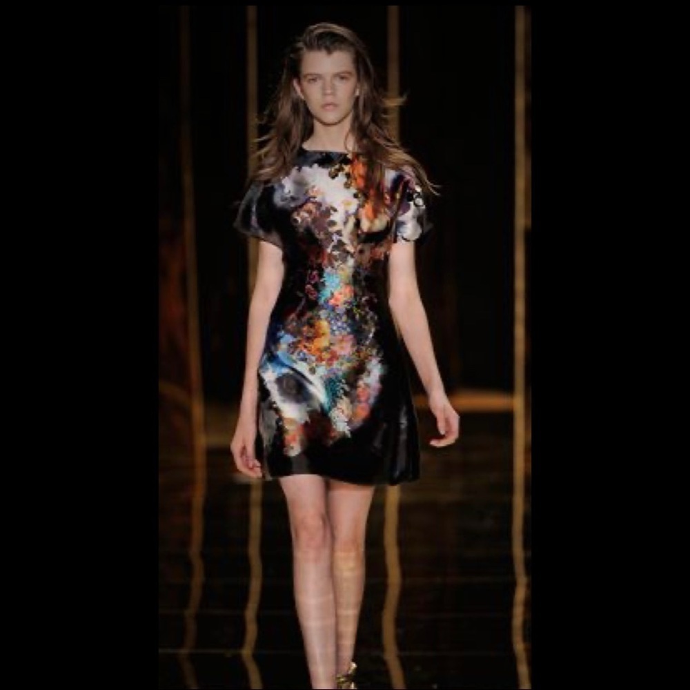 CYNTHIA ROWLEY Painted Silk Dress Size 8